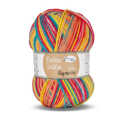 Włóczka skarpetkowa Rellana Rigoletto kolor 1134