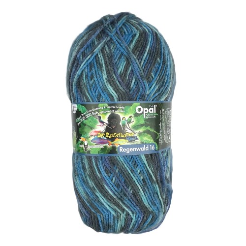 Włóczka skarpetkowa Opal Regenwald 16 - Die Rasselbande kolor 9903