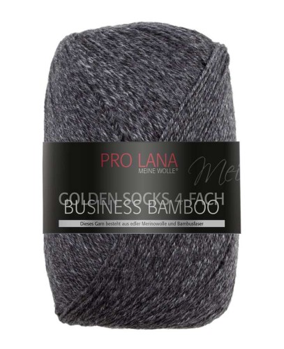 Włóczka skarpetkowa Pro Lana Golden Socks Business Bamboo kolor 505 - antracytowy