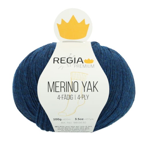 Włóczka skarpetkowa Regia Premium Merino Yak kolor 07515 - petrolowy
