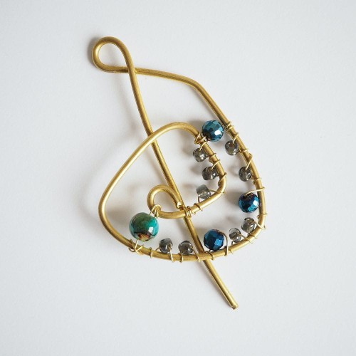 Spinka do szala - Niebieski Wir