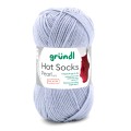 Włóczka skarpetkowa Gründl Hot Socks Pearl Uni kolor 02 - jasny szary