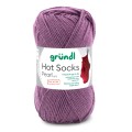 Włóczka skarpetkowa Gründl Hot Socks Pearl Uni kolor 05 - śliwka