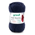 Włóczka skarpetkowa Gründl Hot Socks Pearl Uni kolor 09 - granatowy