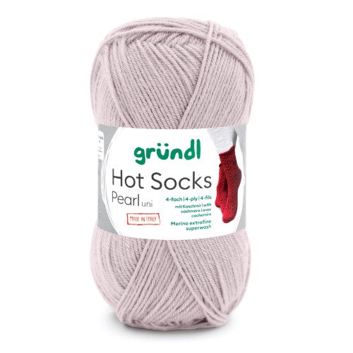 Włóczka skarpetkowa Gründl Hot Socks Pearl Uni kolor 19 - beżowy