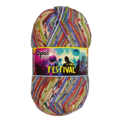 Włóczka skarpetkowa Opal Festival 6ply kolor 11420