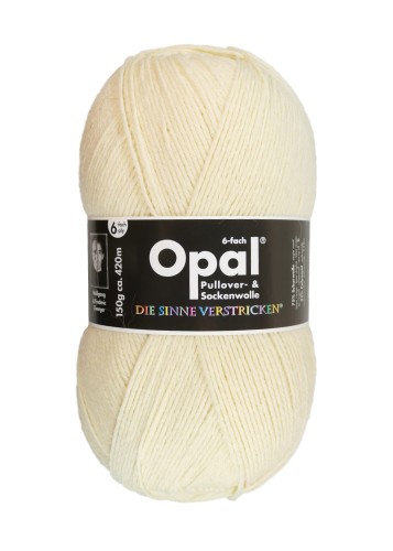 Włóczka skarpetkowa Opal Uni 6 ply kolor 5300 - naturalny