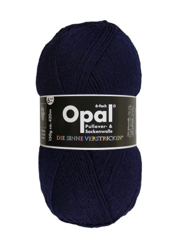 Włóczka skarpetkowa Opal Uni 6 ply kolor 5302 - granatowy