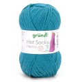 Włóczka skarpetkowa Gründl Hot Socks Merino kolor 20 - petrolowy