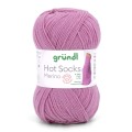 Włóczka skarpetkowa Gründl Hot Socks Merino kolor 29 - stary róż