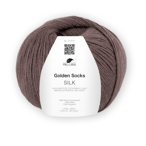 Włóczka skarpetkowa Pro Lana Golden Socks Silk kolor 10 - taupe